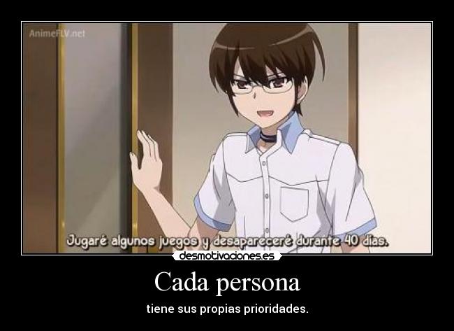 Cada persona -