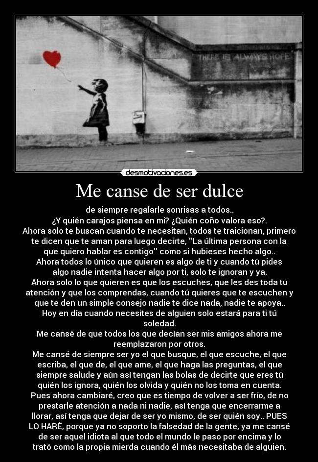 Me canse de ser dulce - 