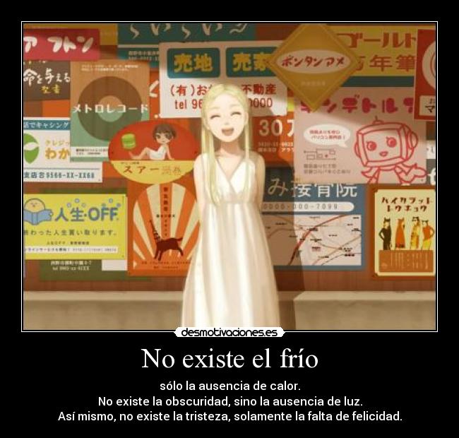 No existe el frío -