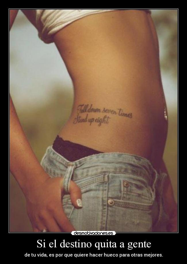 Si el destino quita a gente -