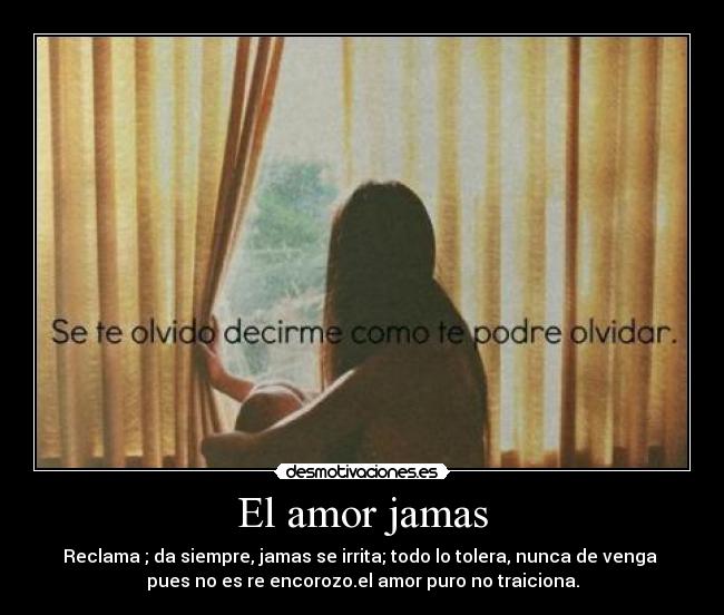 El amor jamas - 