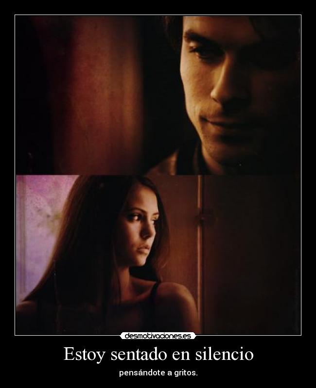 Estoy sentado en silencio -