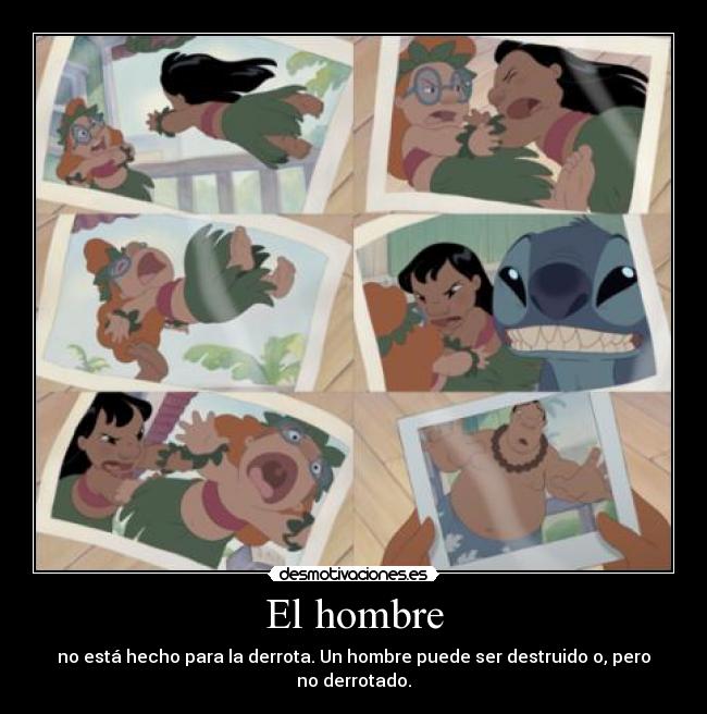 El hombre - no está hecho para la derrota. Un hombre puede ser destruido o, pero no derrotado.