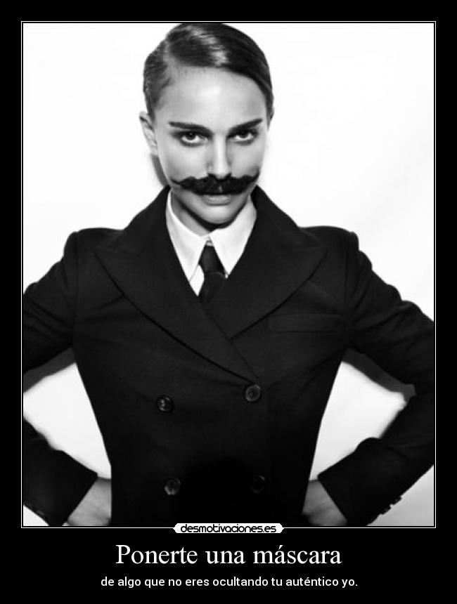 Ponerte una máscara -
