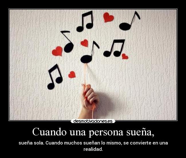 Cuando una persona sueña, -