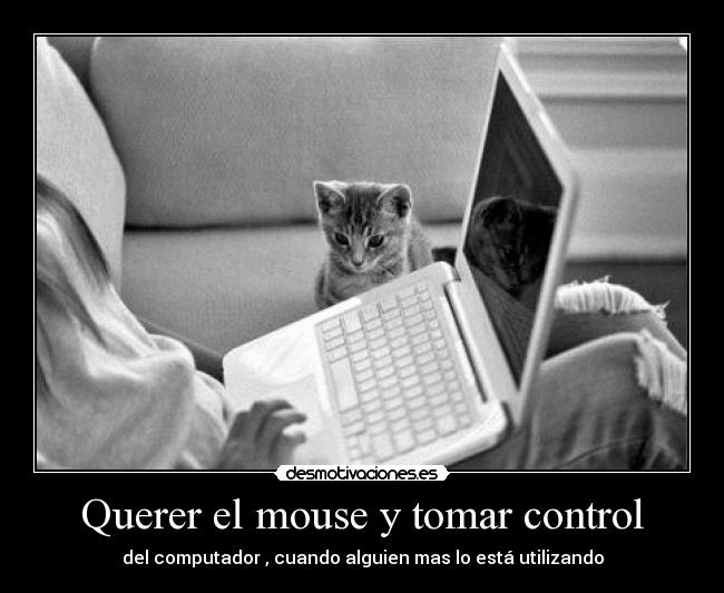 Querer el mouse y tomar control - del computador , cuando alguien mas lo está utilizando
