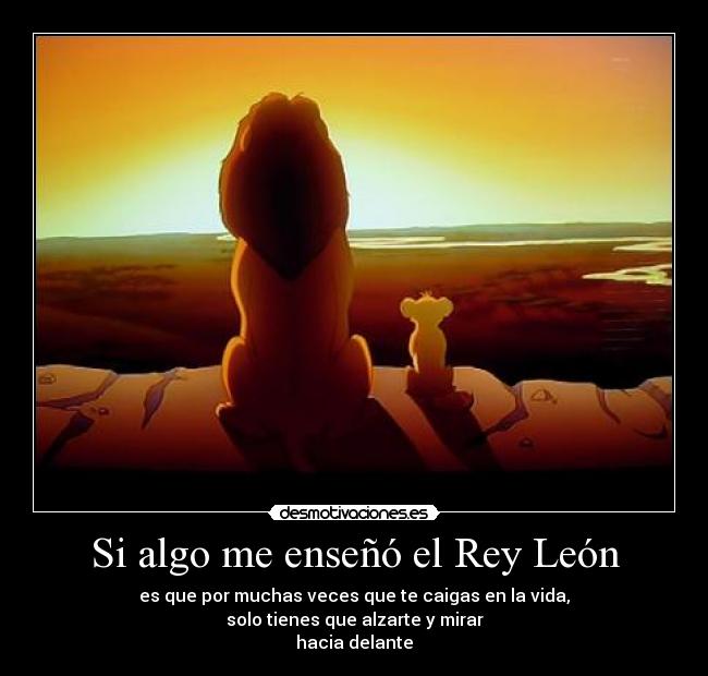 Si algo me enseñó el Rey León -