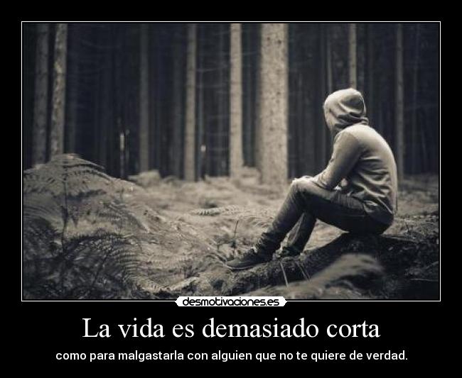 La vida es demasiado corta -