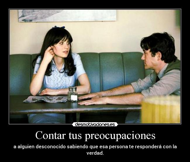 Contar tus preocupaciones -