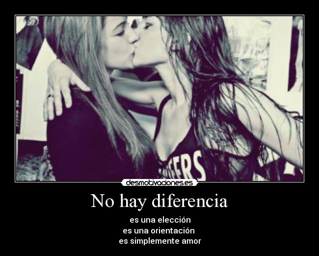 No hay diferencia - es una elección
es una orientación 
es simplemente amor