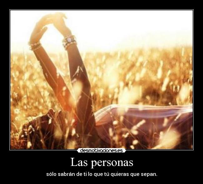 Las personas -