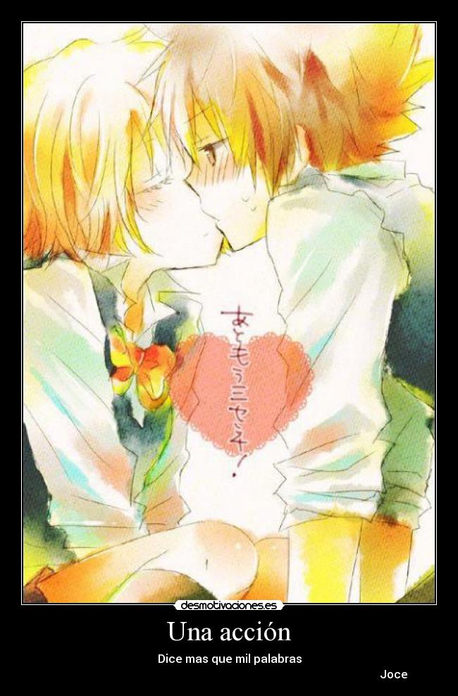 Una acción -