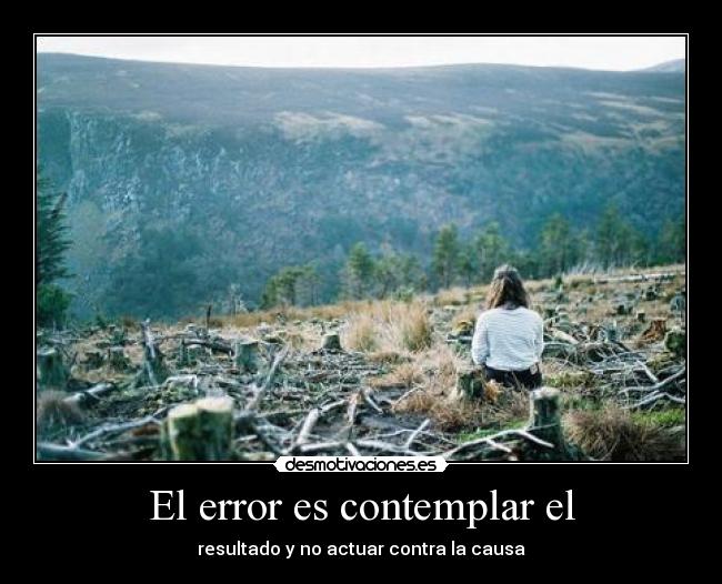 El error es contemplar el - 