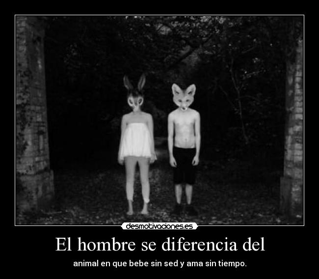 El hombre se diferencia del -