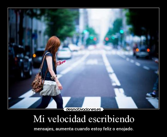 Mi velocidad escribiendo -