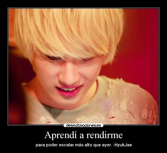 Aprendí a rendirme -