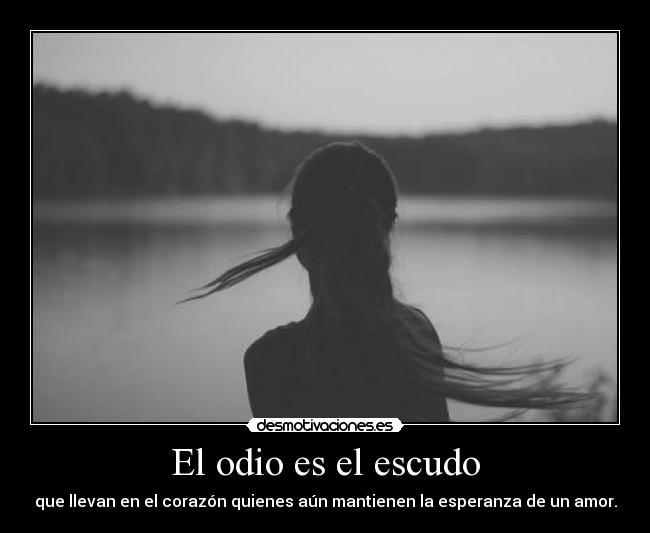 El odio es el escudo -