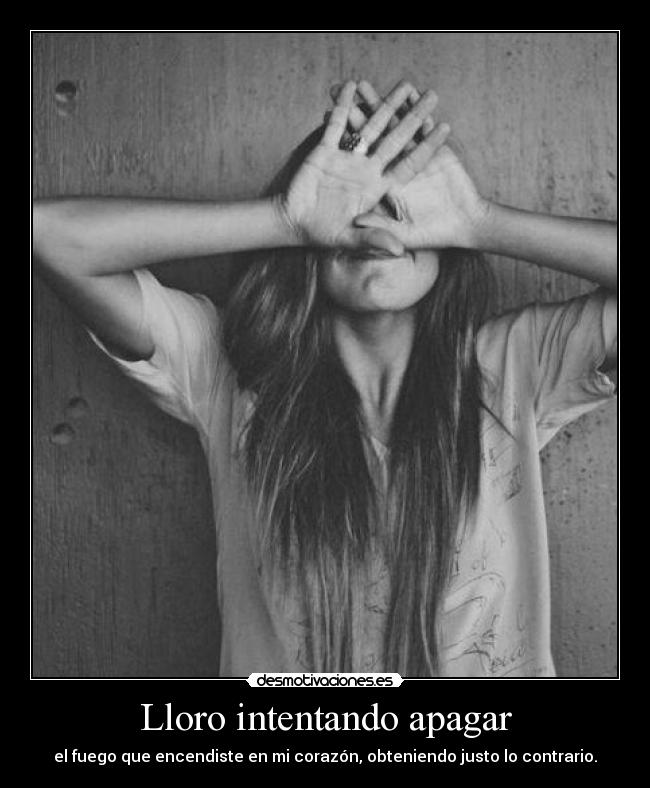 Lloro intentando apagar -