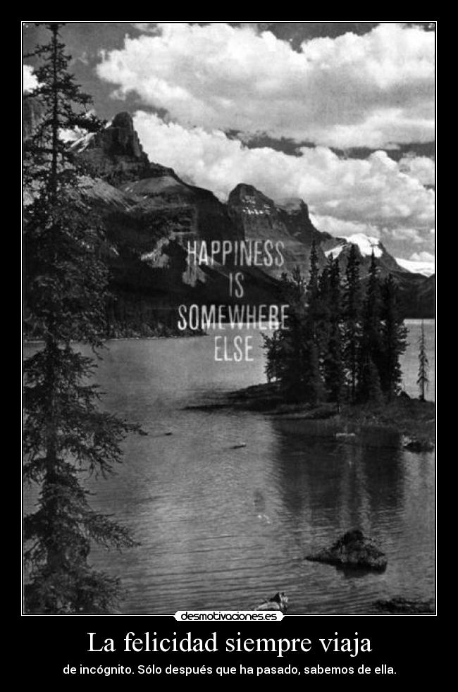 La felicidad siempre viaja - 
