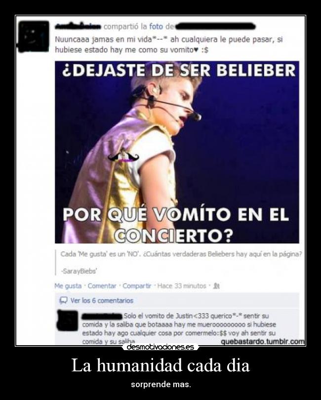 La humanidad cada dia - sorprende mas.