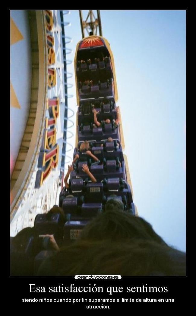 Esa satisfacción que sentimos - 