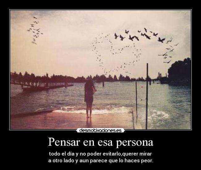 Pensar en esa persona -