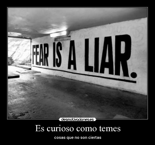 carteles miedos infundados desmotivaciones