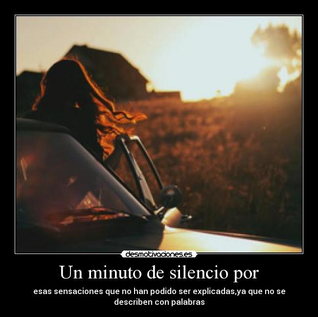 Un minuto de silencio por - 