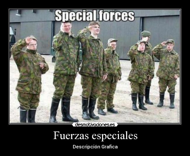 Fuerzas especiales - Descripción Grafica