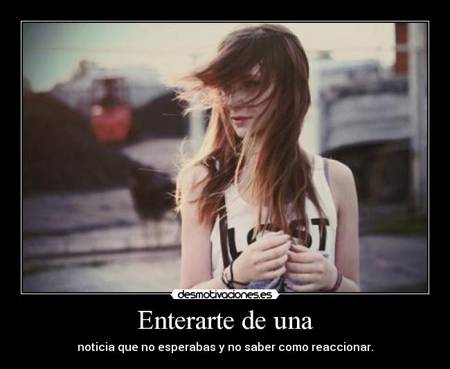 Enterarte de una - 