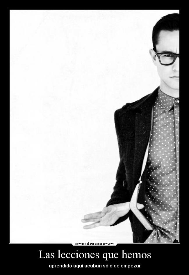 Las lecciones que hemos -