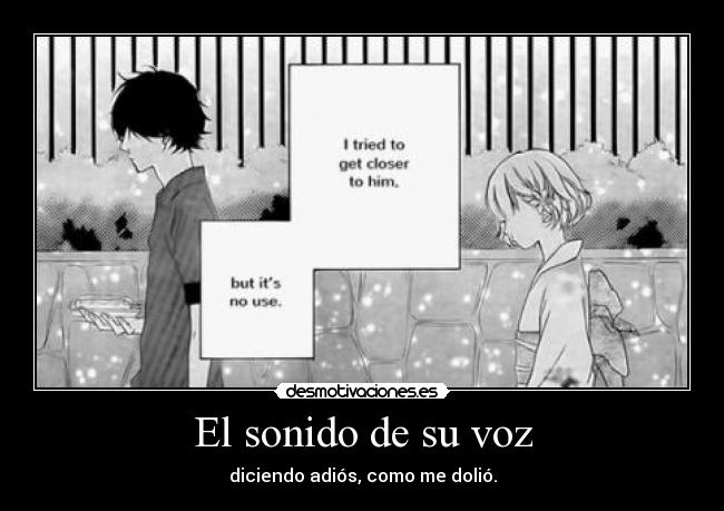 El sonido de su voz -