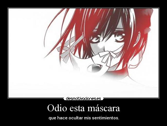 Odio esta máscara -