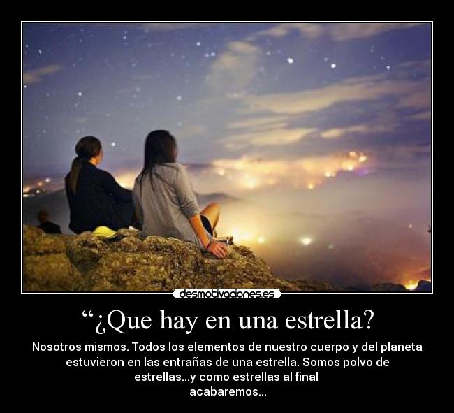 “¿Que hay en una estrella? -