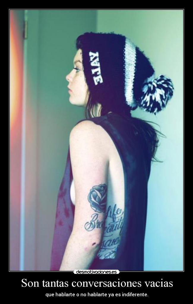 Son tantas conversaciones vacias - 