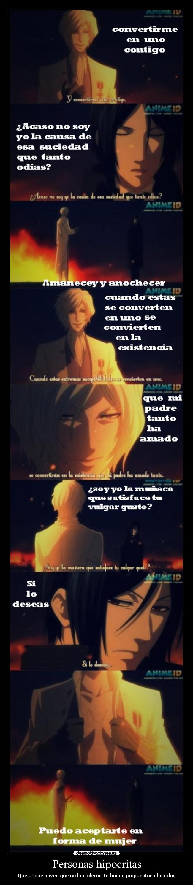 Personas hipocritas -