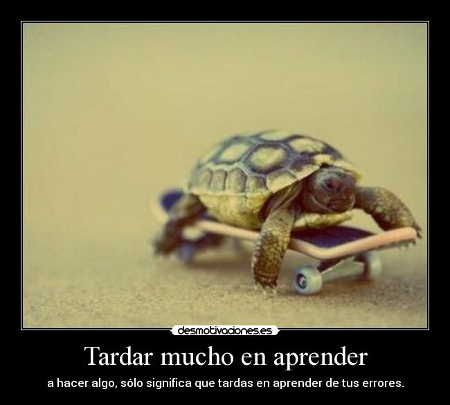Tardar mucho en aprender - 