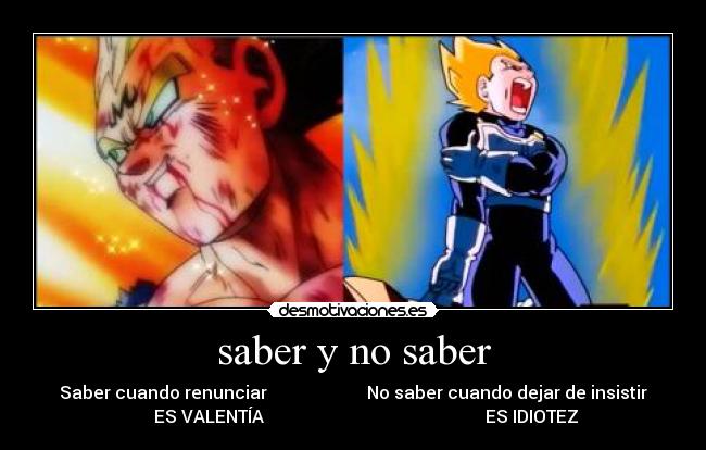 saber y no saber -