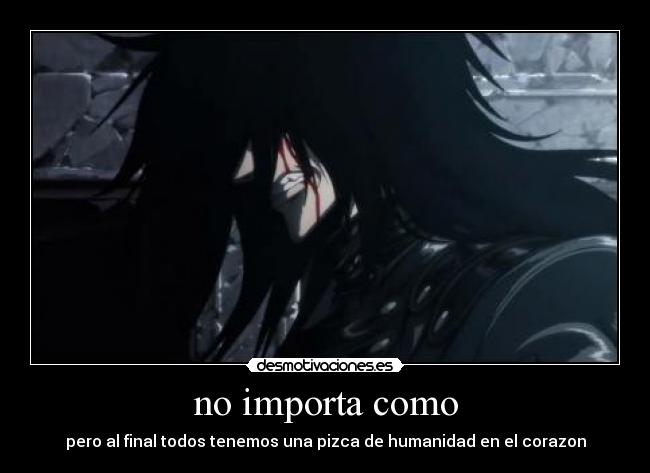 carteles anime hellsing arukardo alucard saludo krnmrc hola shinigami cuentas clansupremo tags yuri desmotivaciones