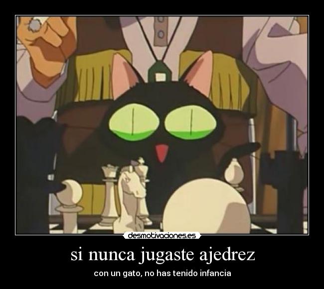 si nunca jugaste ajedrez -