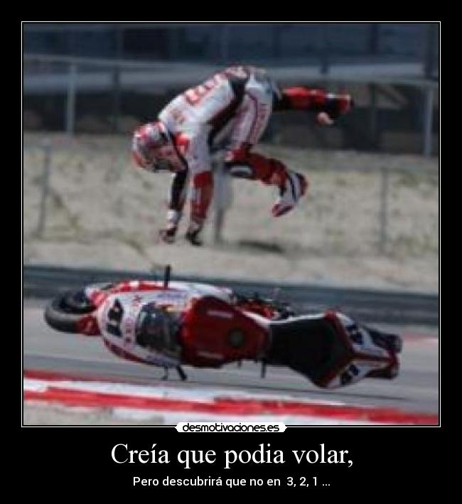 carteles motogp caida desmotivaciones