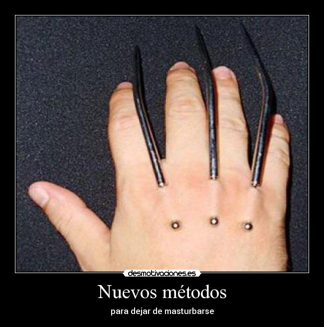 Nuevos métodos - para dejar de masturbarse