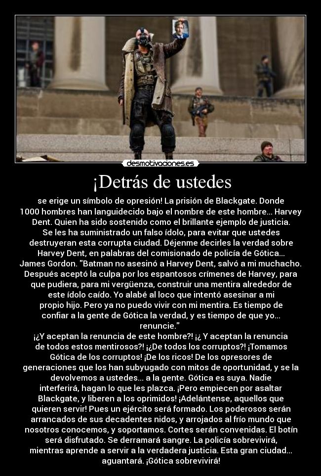 carteles batman the dark knight rises bane speech blackgate desmotivaciones