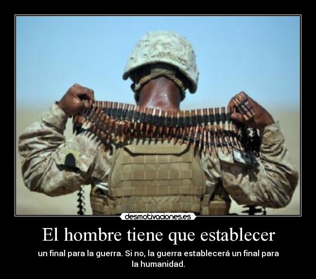 El hombre tiene que establecer - 