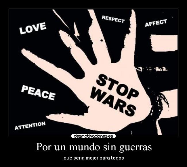 Por un mundo sin guerras - 