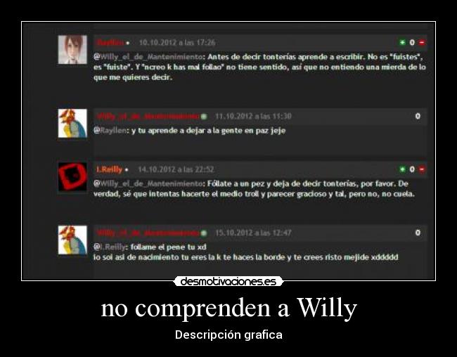 carteles willy desmotivaciones