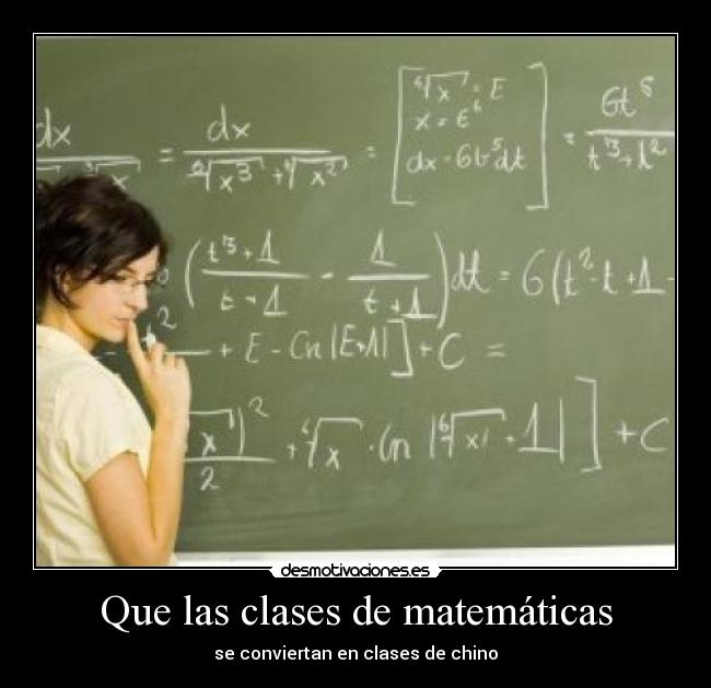 Que las clases de matemáticas - se conviertan en clases de chino
