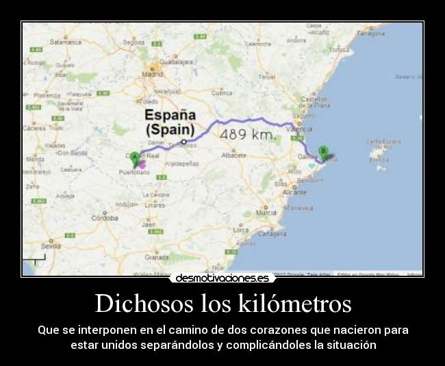 Dichosos los kilómetros -