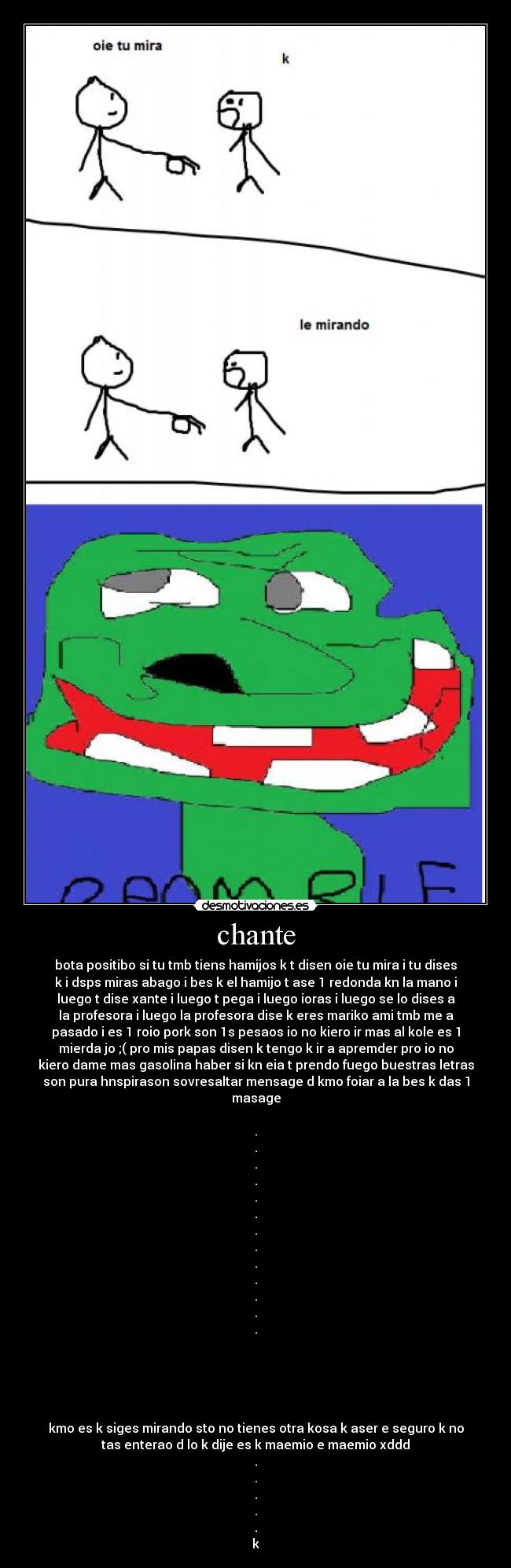 carteles promble troll head chante clanhoygan molaxd desmotivaciones