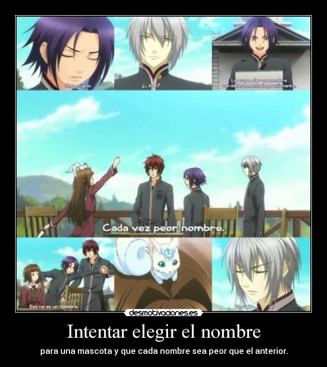 Intentar elegir el nombre -